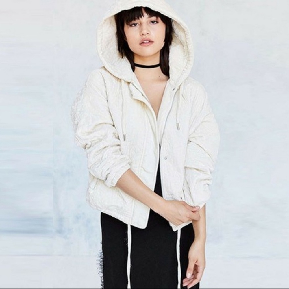 Urban Outfitters Velvet Quilted Jacket